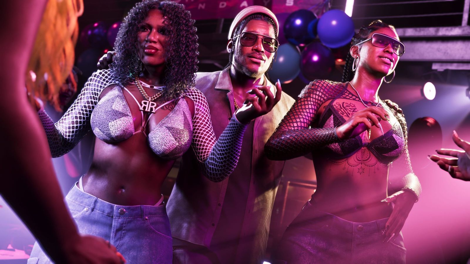 Dre'Quan Priest in a Vice City club under pink light