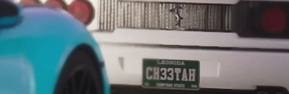 A Leonida plate reading CH33TAH